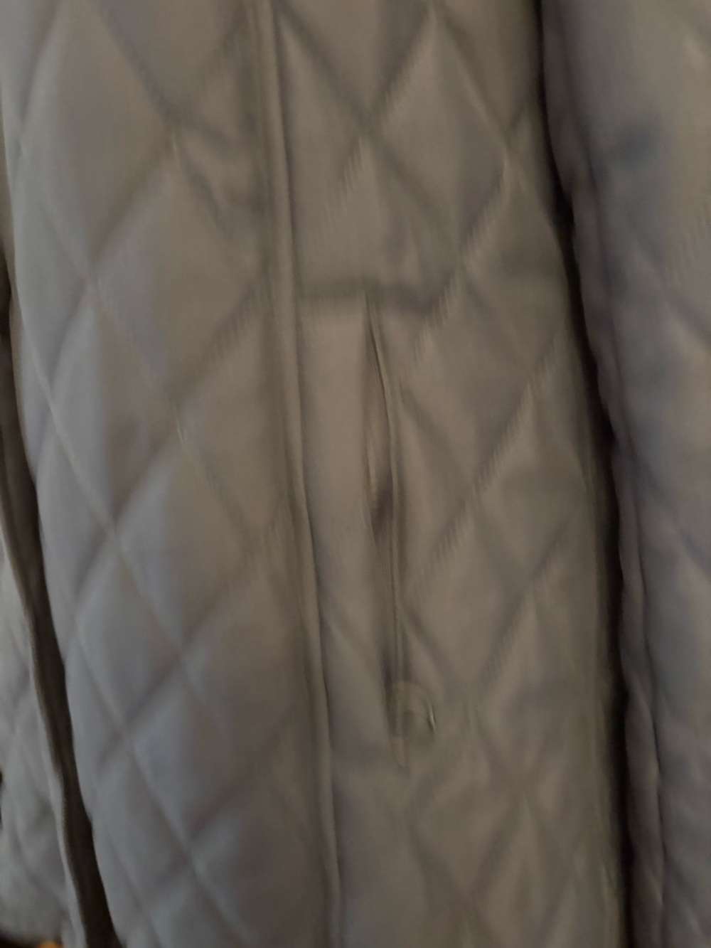 Tulle Quilted Puffer Coat in Gray - Picture 2 of 13